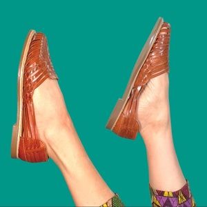 Authentic Xan-Kla Mexican huarache shoes sandals NWOT